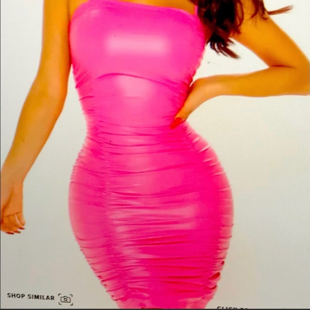 Dangerous Girl Faux Leather Mini Dress